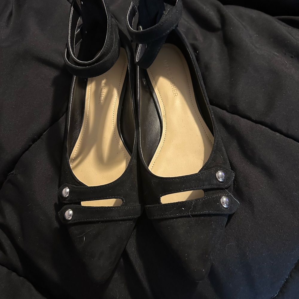 Black Ankle Strap Women's Shoes